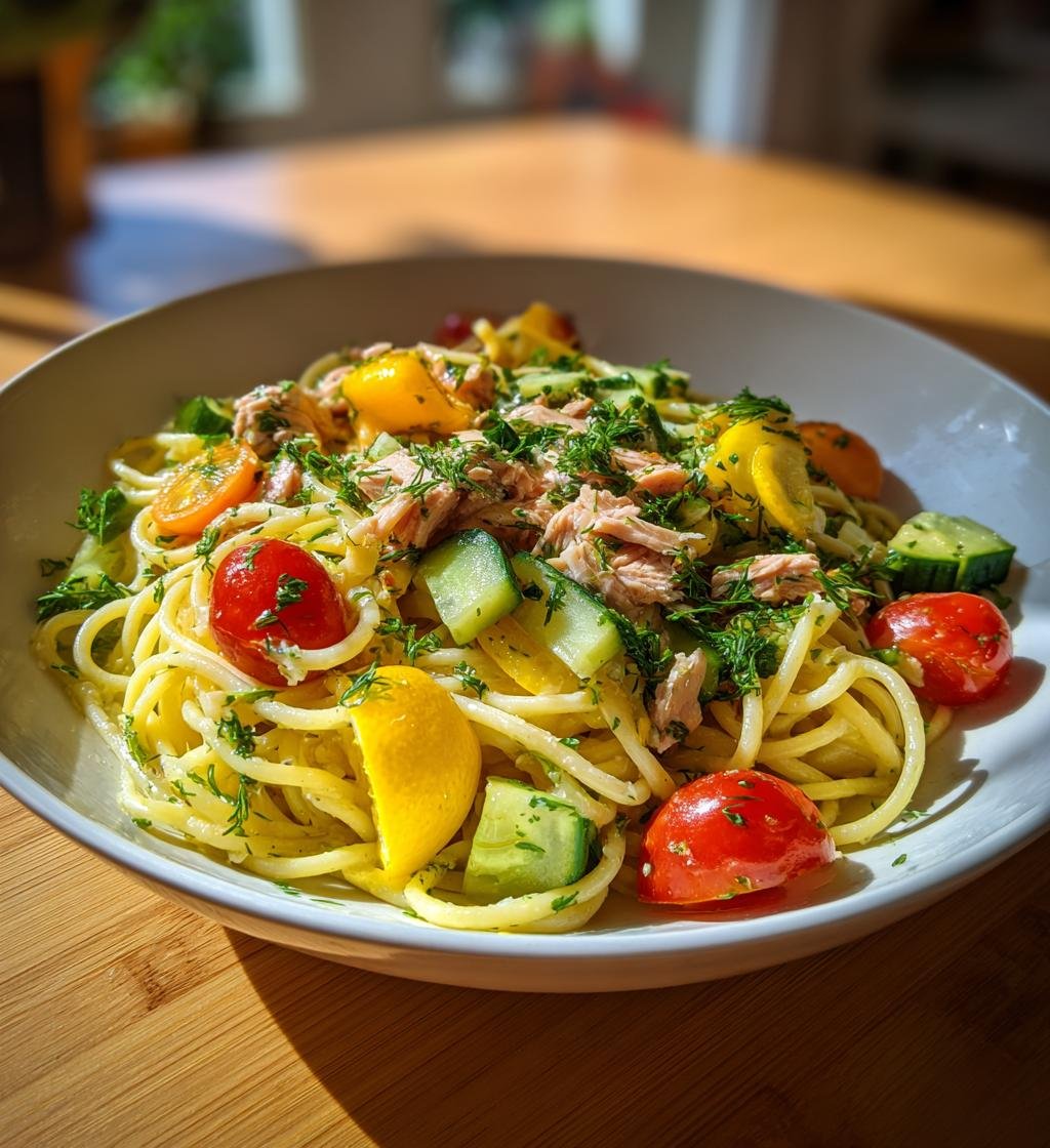 Fräsch pastasallad med tonfisk och citron – Enkel och nyttig - steg för steg