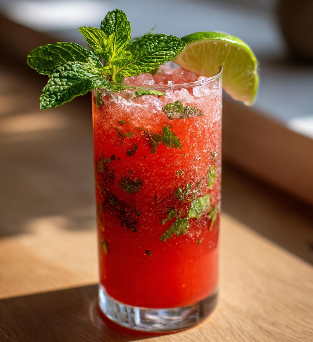 Iskall jordgubbsdaiquiri med lime och mynta – Enkel och god drink - steg för steg