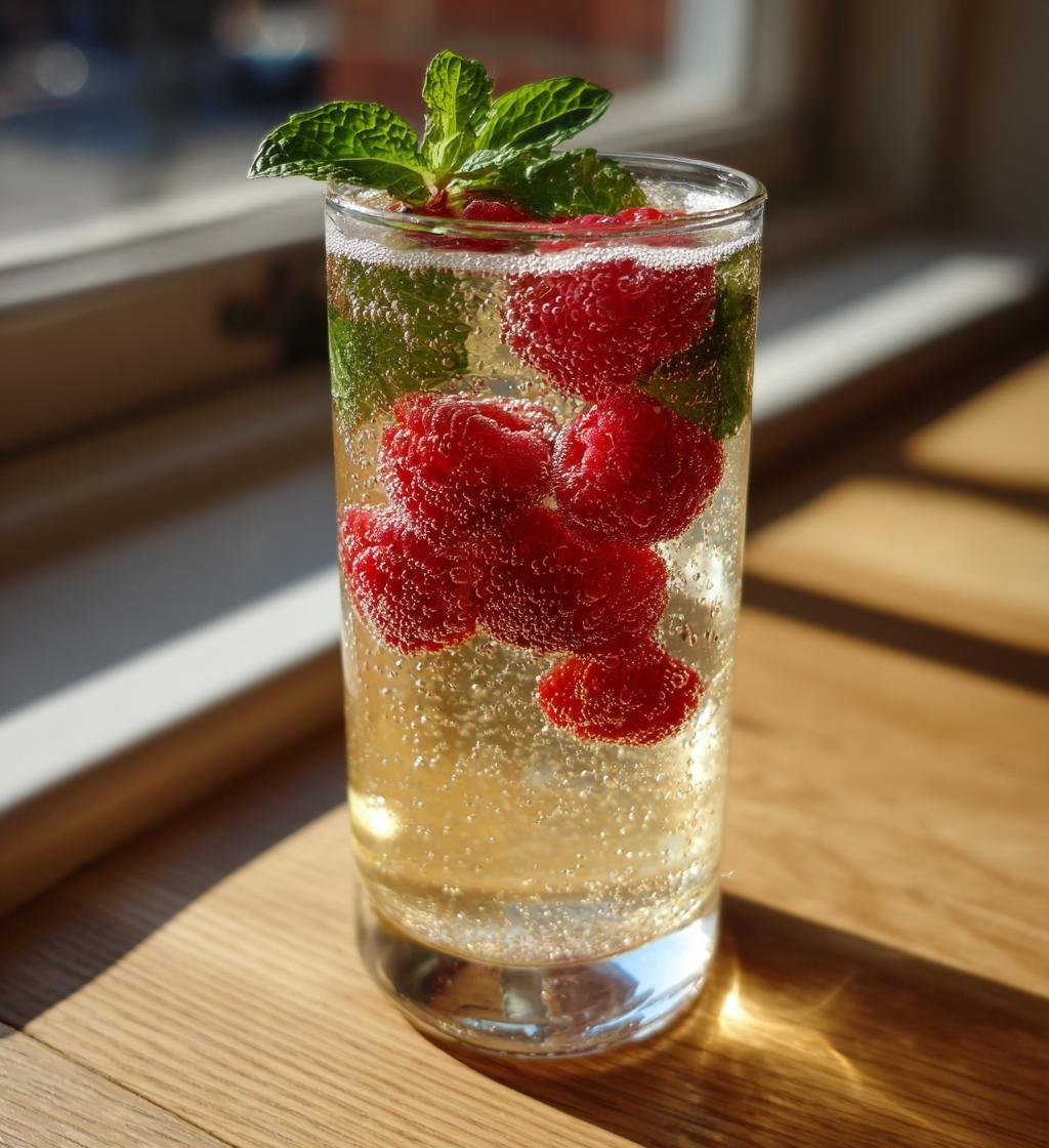 Somrig drink med hallon och prosecco – Perfekt för fest