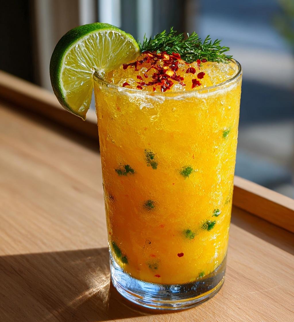 Iskall mangoslush med lime och chili – Bästa sommarfräschören