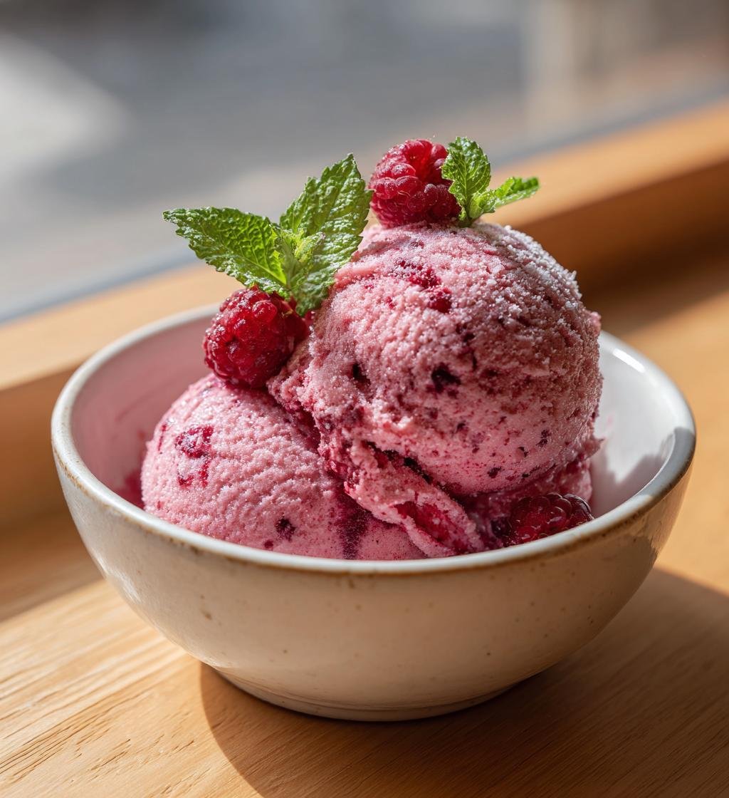 Hemgjord hallonglass utan glassmaskin – Enkel och Krämig Dessert