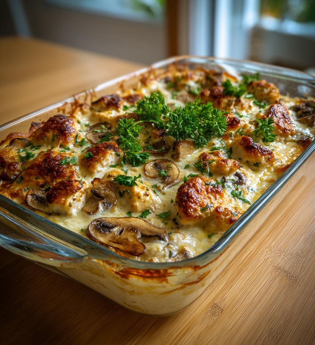 Krämig kycklinggratäng med ost och grädde - Enkel och God