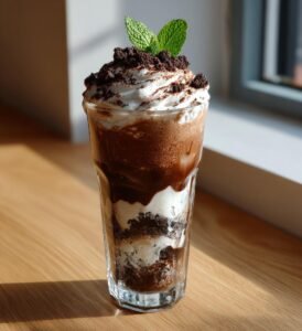 oreo glassdessert med grädde