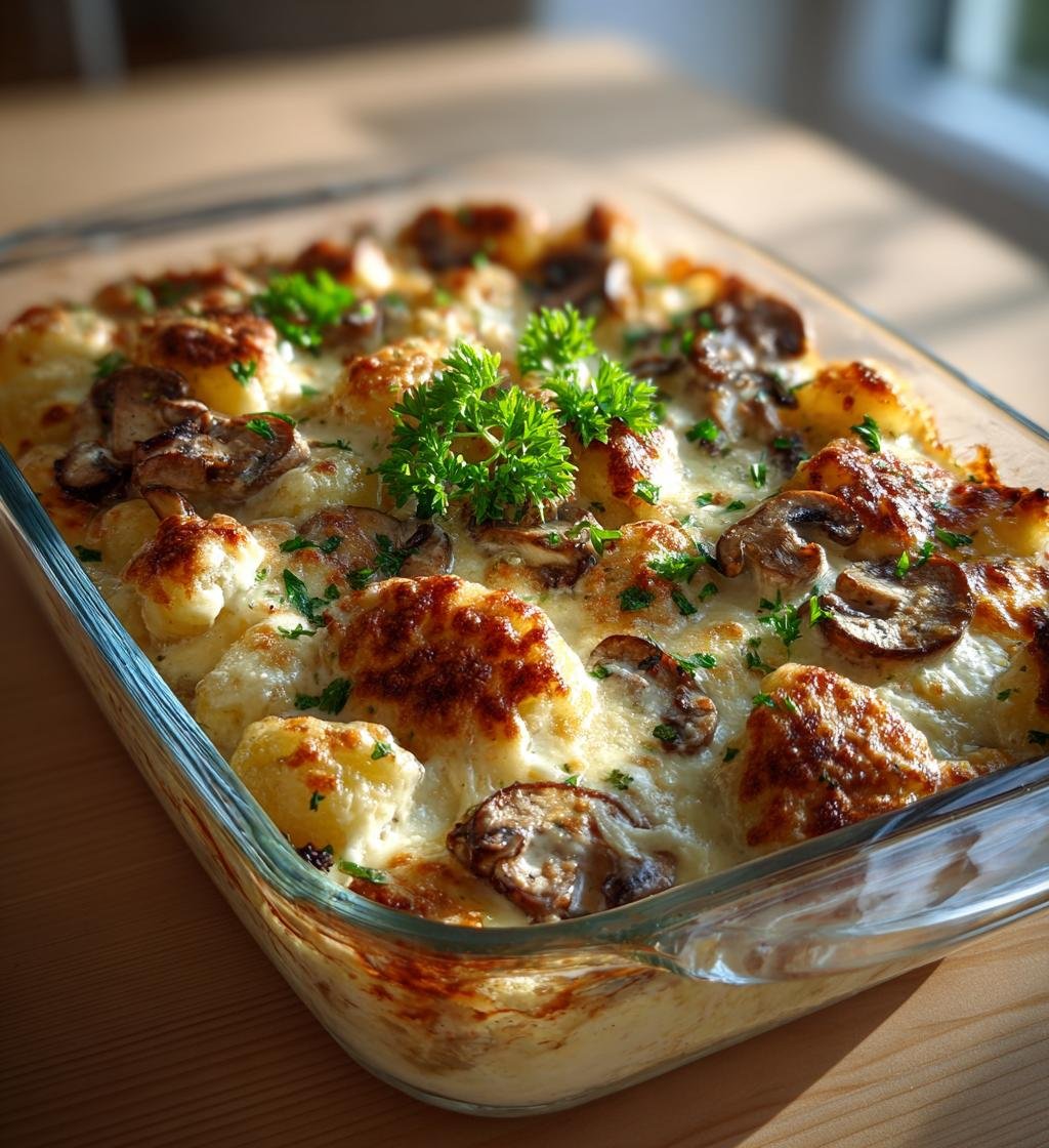 Gnocchigratäng med svamp och Västerbottensost – Enkel och God Middag