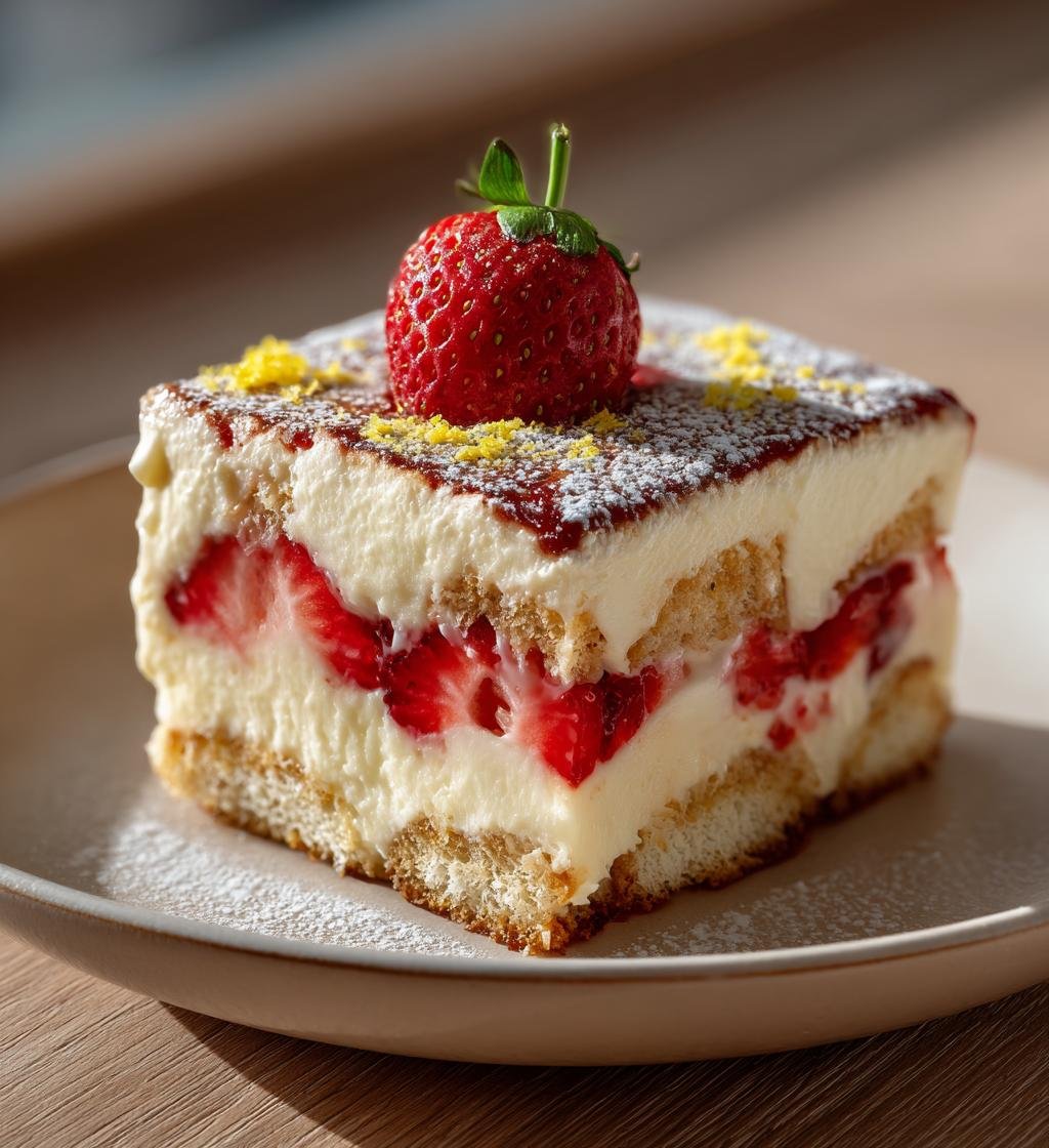 Jordgubbstiramisu med mascarpone och citron – En perfekt somrig dessert