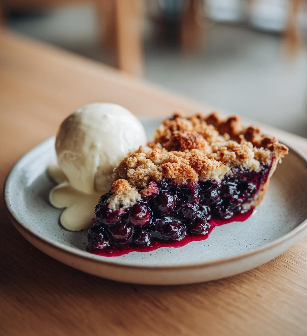Blåbärssmulpaj med vaniljsås – Enkel och God Dessert - steg för steg