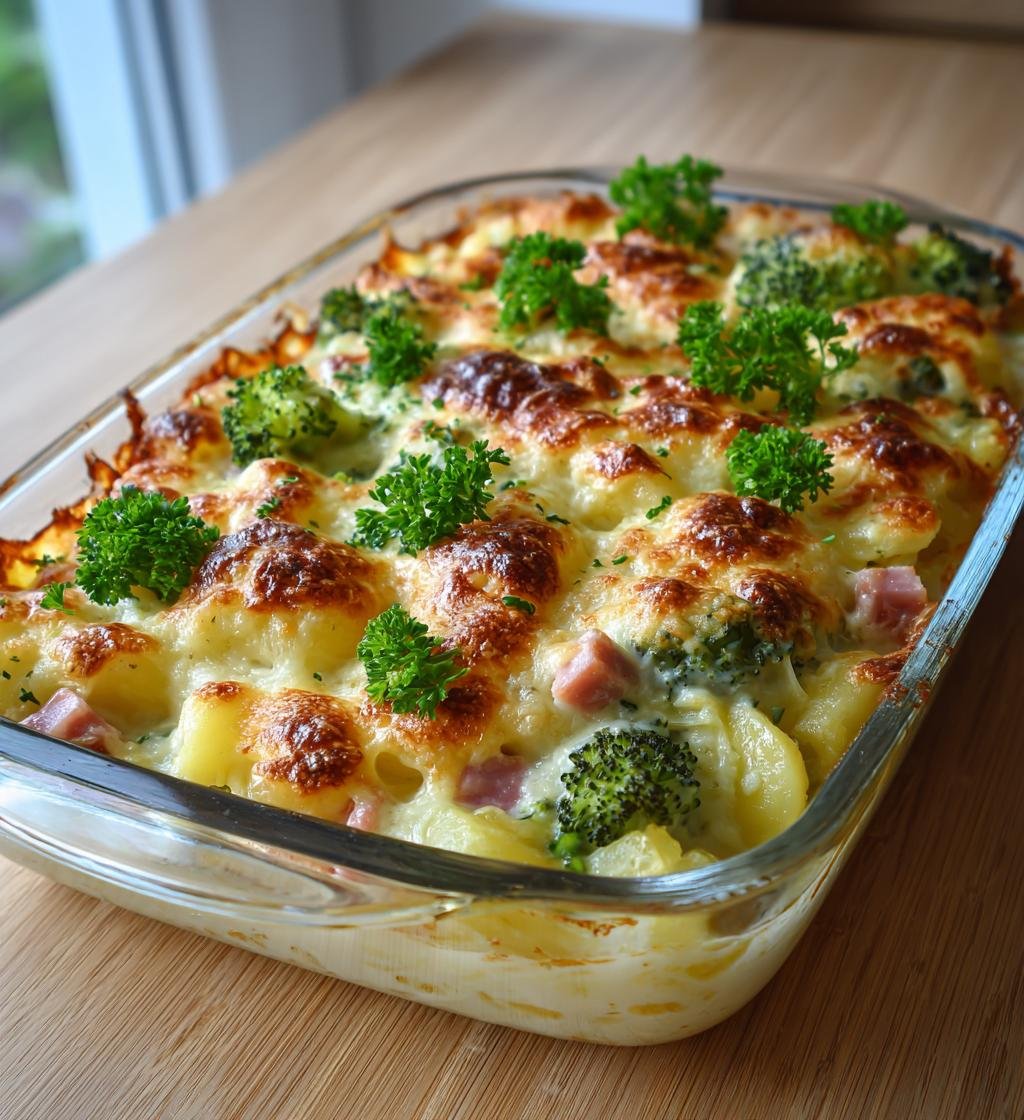 Krämig potatisgratäng med kassler och broccoli – Enkel och God! - steg för steg
