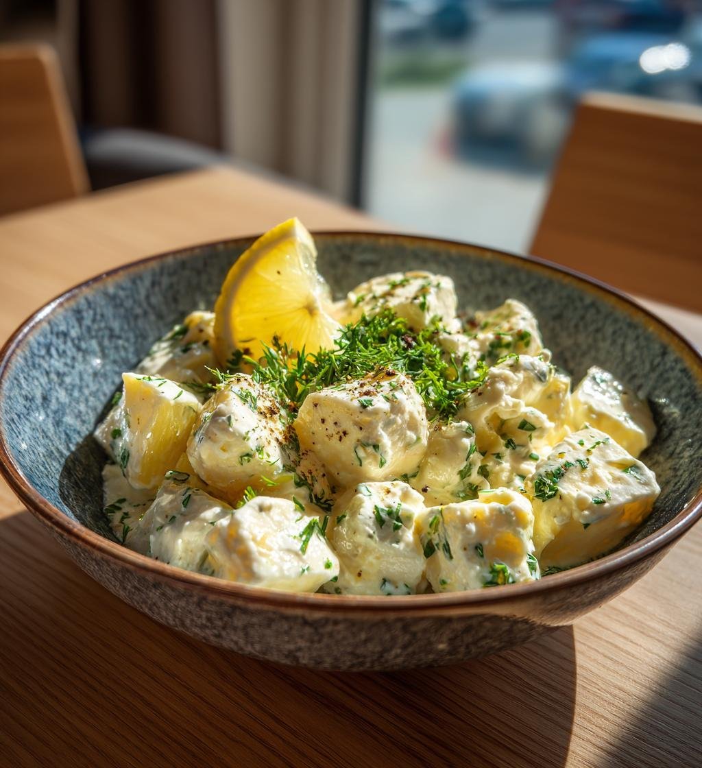 Kall fetaostsås med citron och örter – Enkel och krämig perfekt till grillat