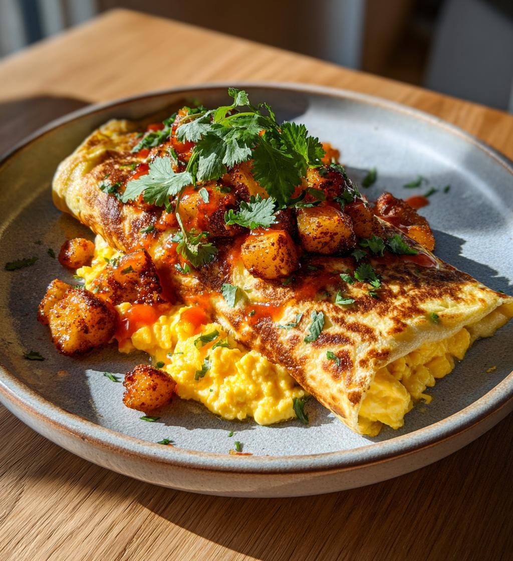 Frukostburrito med ägg ost och potatis – Enkel och god start på dagen