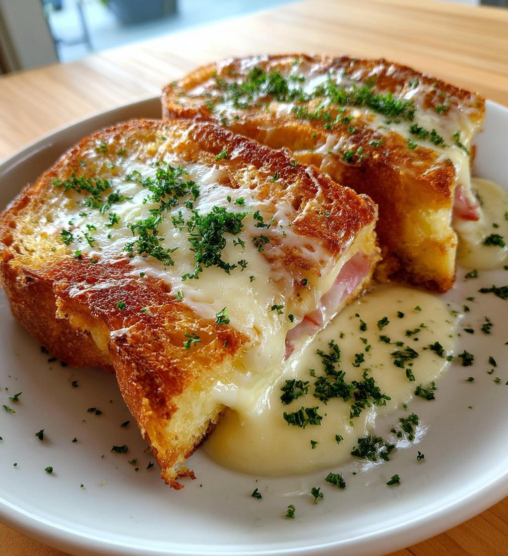Croque monsieur med skinka och ost – Enkel och krämig smörgås - steg för steg