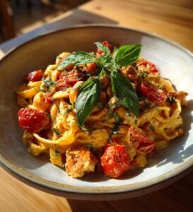 Krämig salsicciapasta med tomat och mascarpone