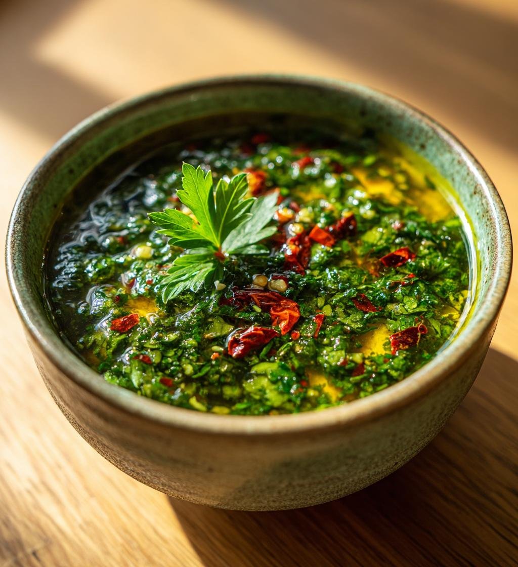 Chimichurri med persilja citron och chili – Bästa örtsåsen för grillat
