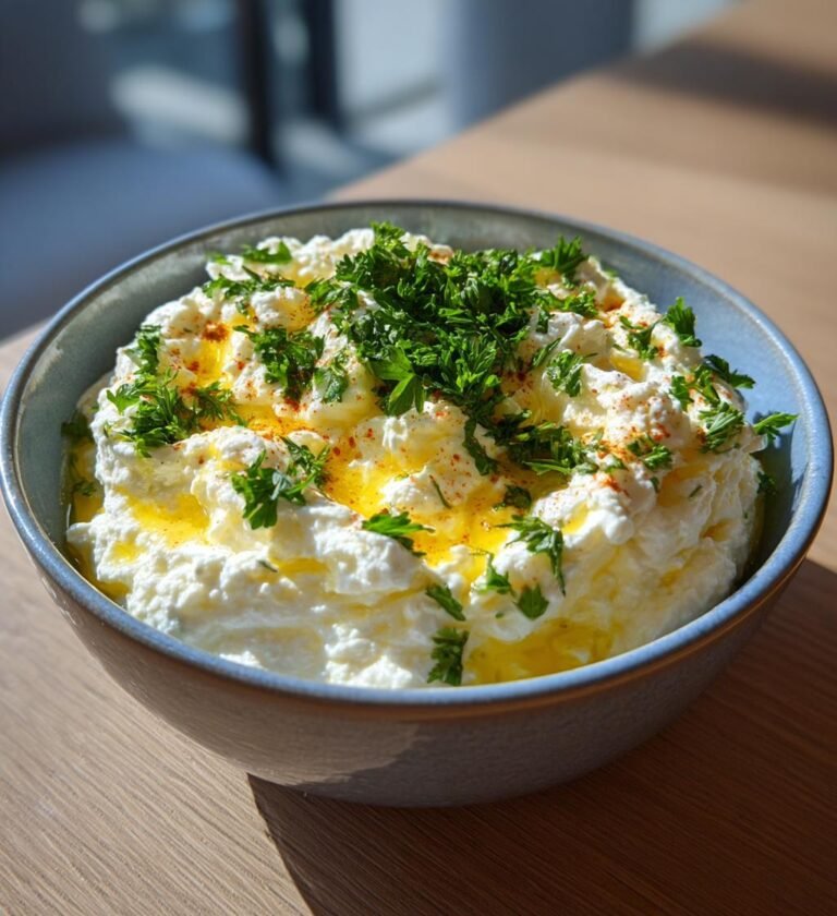 Kall vitlökssås med yoghurt
