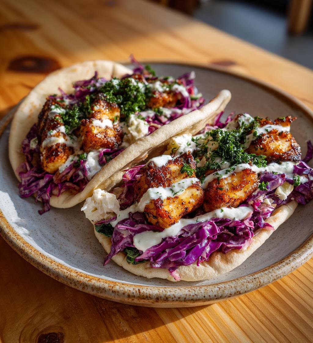 Halloumifyllda pitabröd med kålsallad och vitlökssås – Enkel och God - steg för steg