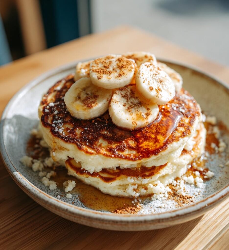 Kesoplättar med banan och kanel