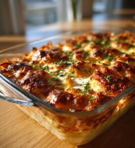 Kålpudding med gräddsås lingon och potatis