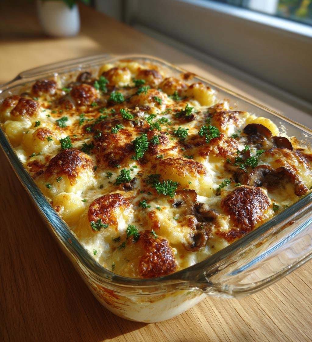 Gnocchigratäng med svamp och Västerbottensost – Enkel och God Middag - steg för steg