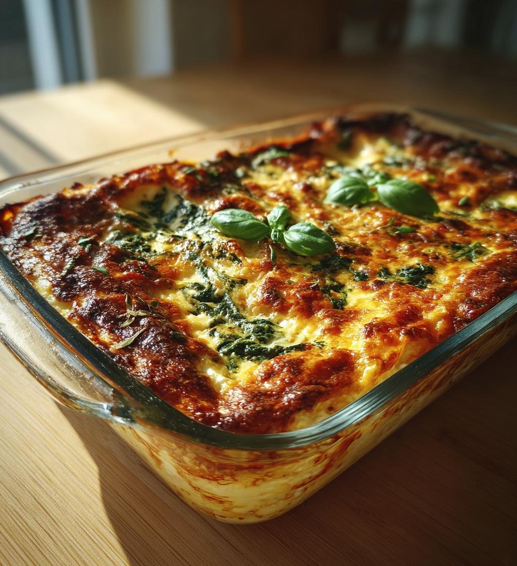 Vegetarisk lasagne med spenat och fetaost – Enkel och Krämig