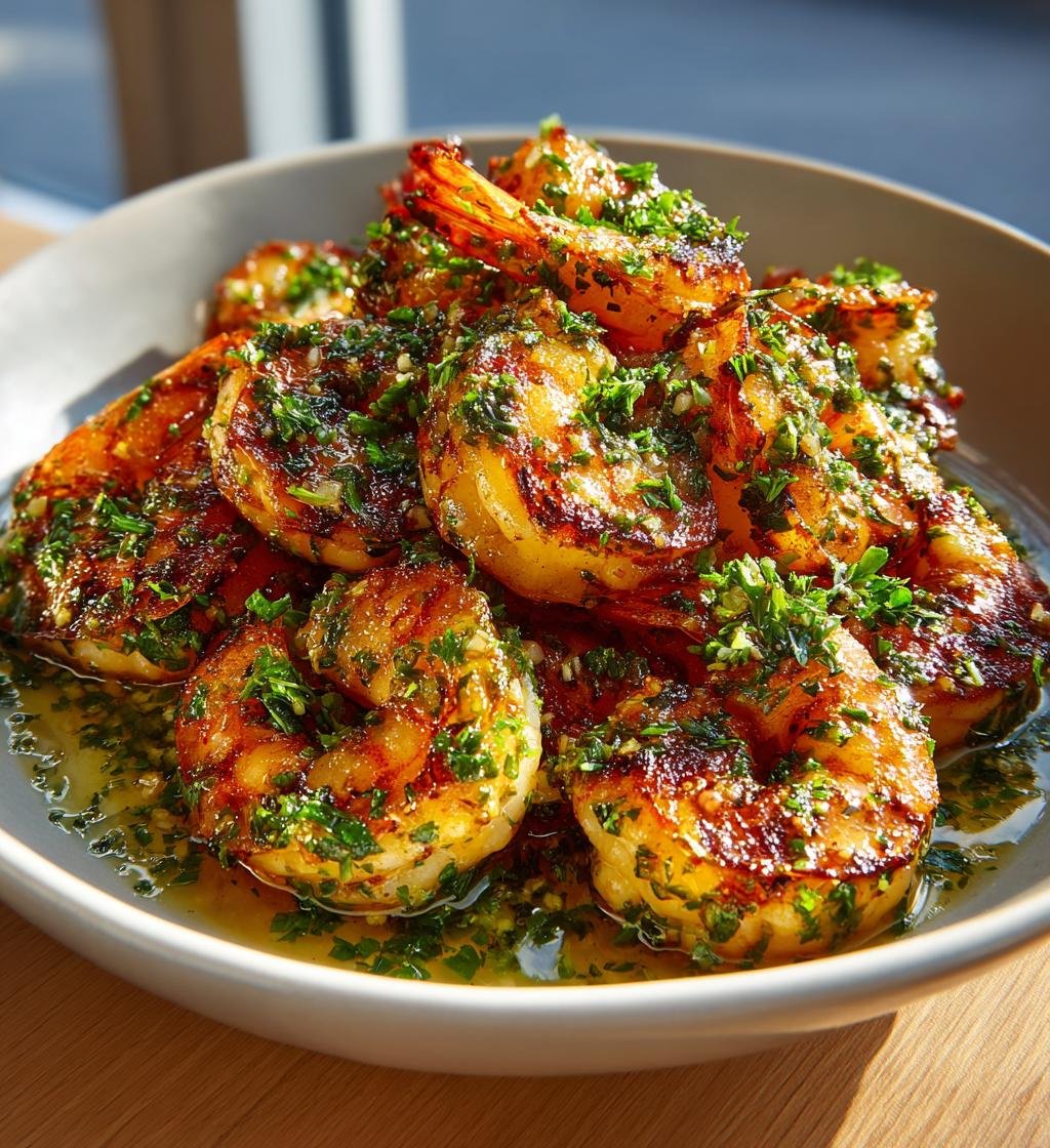 Grillade räkor med vitlök citron och örtsmör – Enkel och God