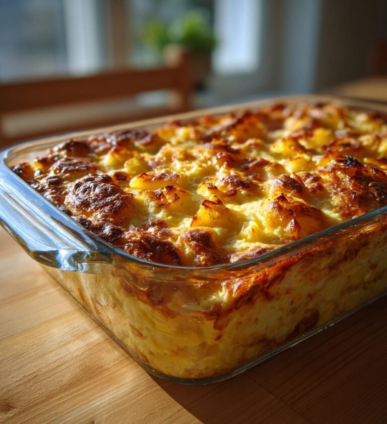 Ugnsbakad havregrynsgröt med äpple och kardemumma