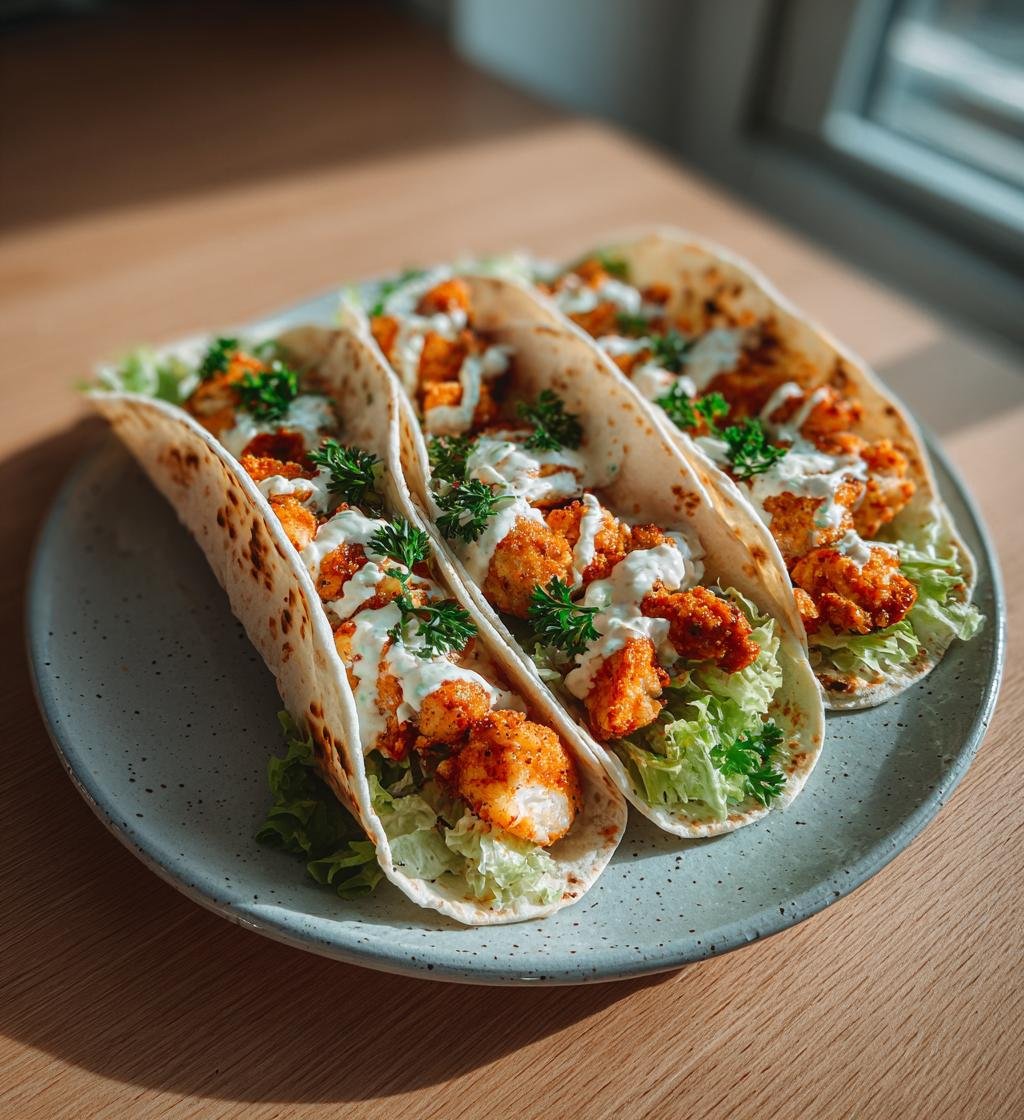 Krispiga kycklingwraps med vitlökssås – Enkel och God Middag