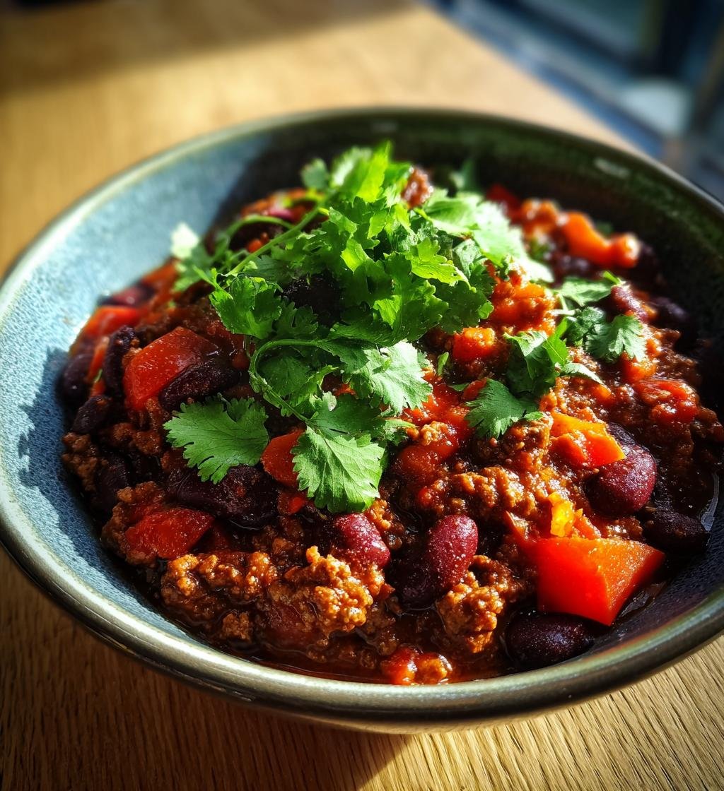 Chili con carne med bönor och mörk choklad – En smakrik och enkel gryta - steg för steg