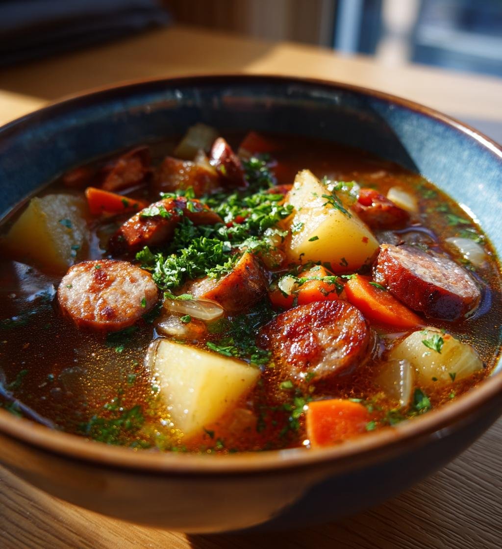 Mustig korvgryta med potatis och rotfrukter – Enkel och God