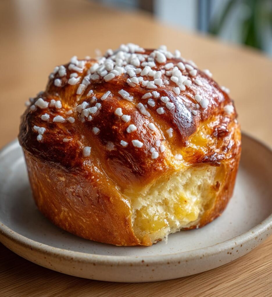 Saffransbullar med mandelmassa