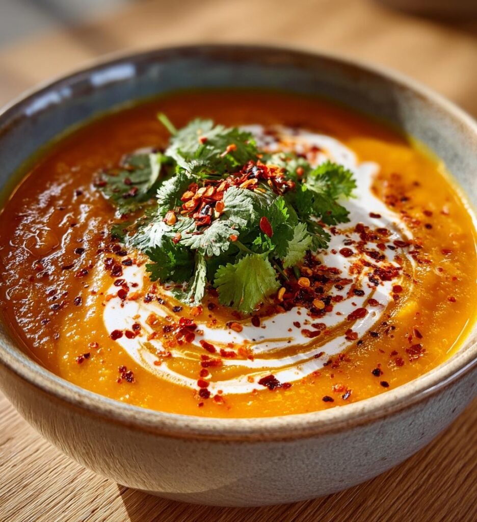 Pumpasoppa med chili och kokosmjölk