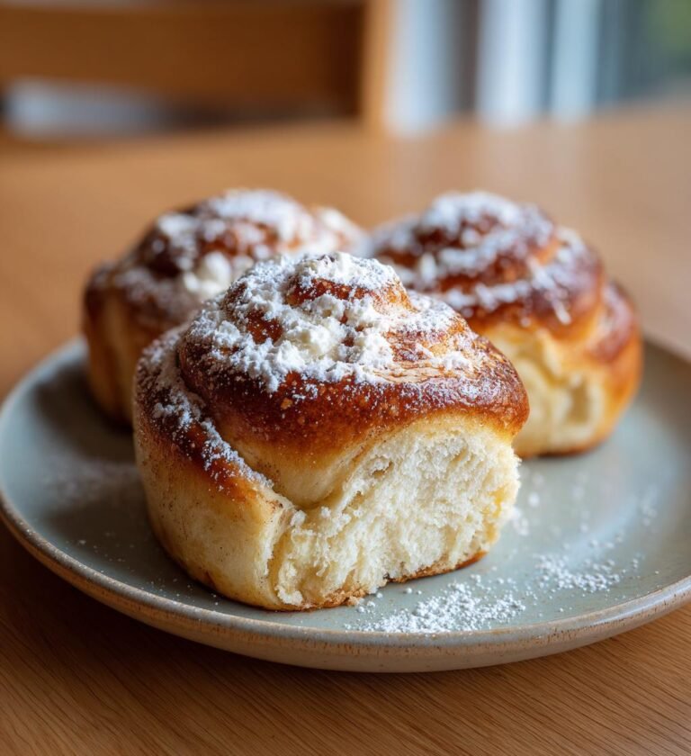Kardemummabullar med smörig fyllning
