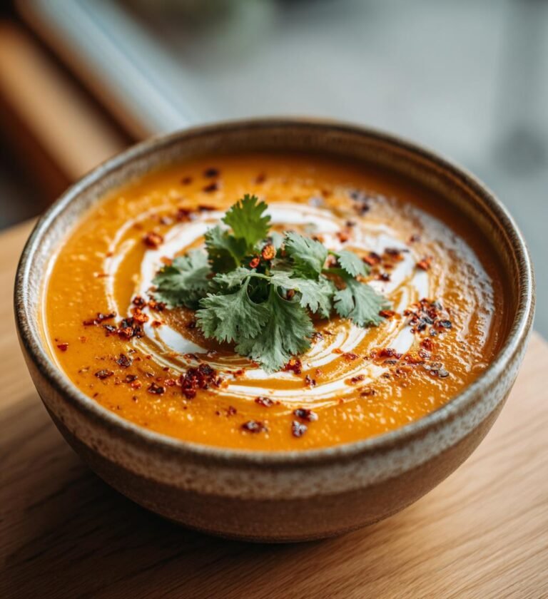 Pumpasoppa med chili och kokosmjölk