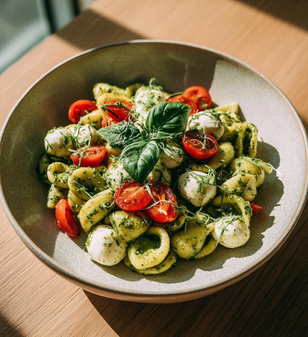 Krämig pestopastasallad med mozzarella och tomater – Enkel och God - steg för steg