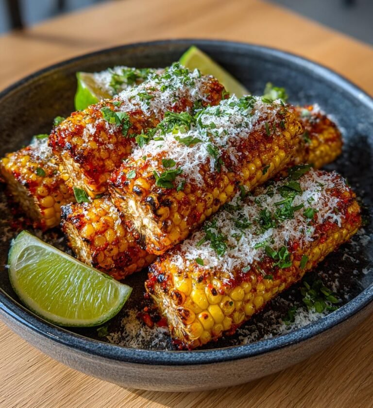 Grillad majs med chilismör och parmesan