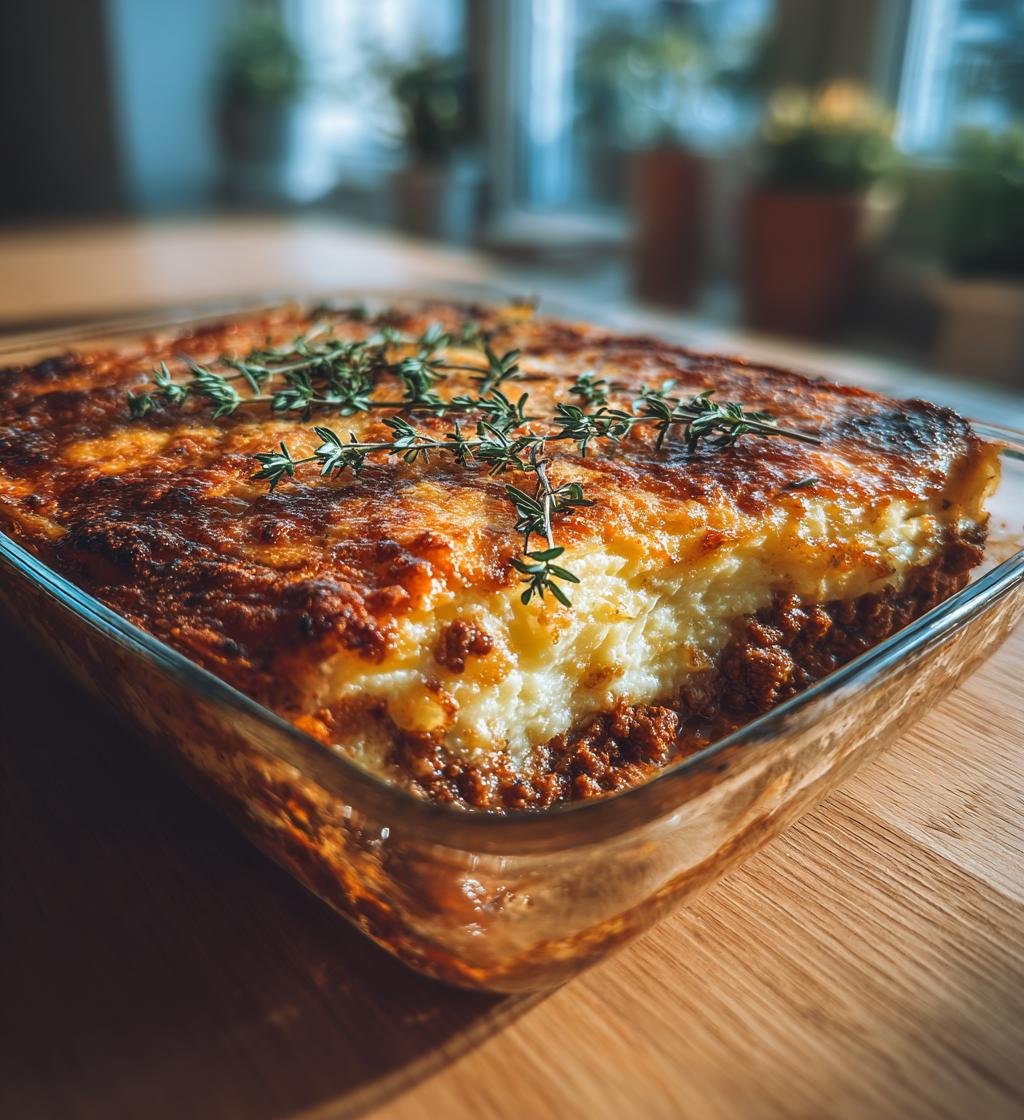 Potatis- och köttfärsgratäng med timjan – En krämig och god middag