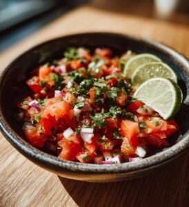 Tomatsalsa med lime och koriander