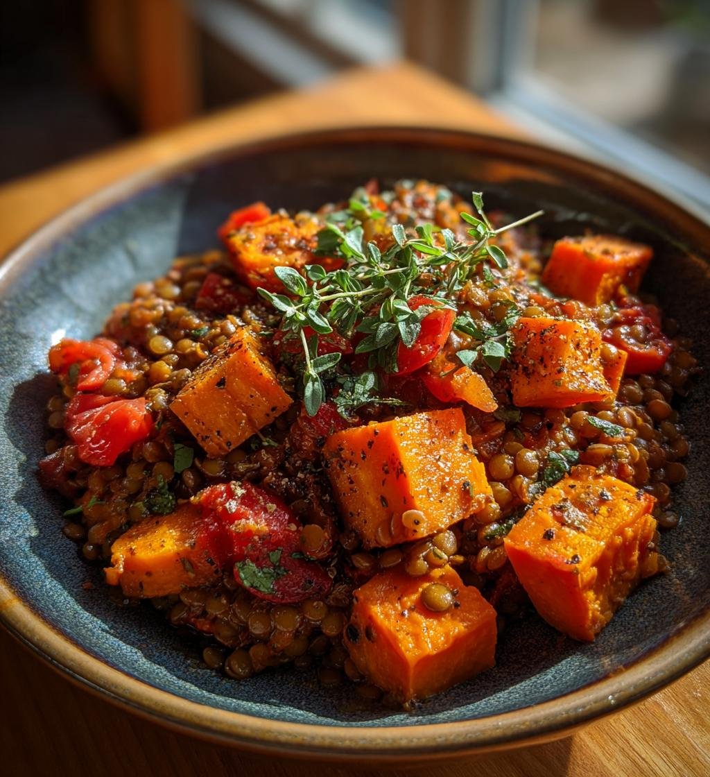 Marockansk linsgryta med sötpotatis – Enkel och God Vegansk Gryta - steg för steg
