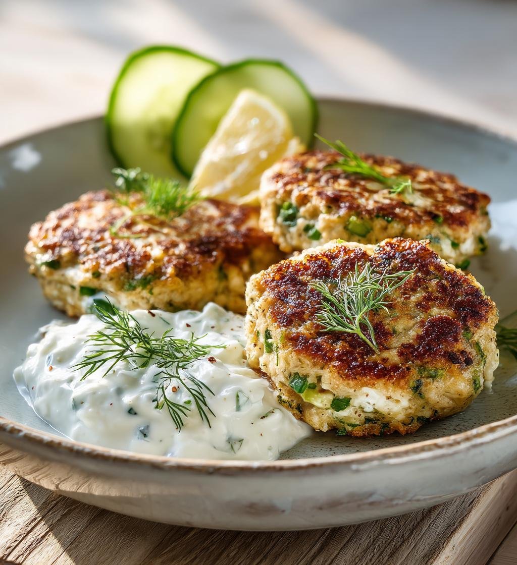 Köttfärsbiffar med fetaost och tzatziki – Enkla och Saftiga - steg för steg