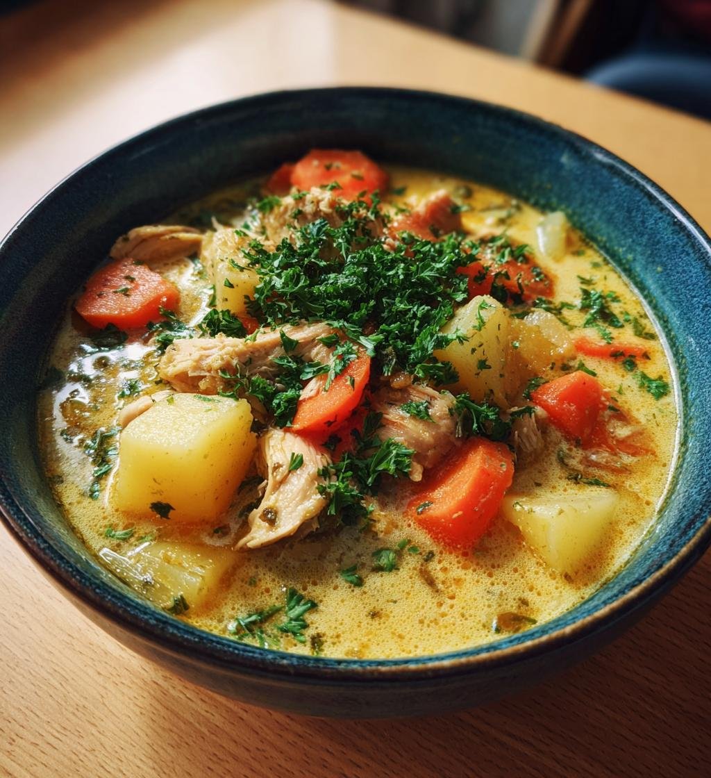 Krämig kycklingsoppa med potatis – Enkel och God Vintervärme