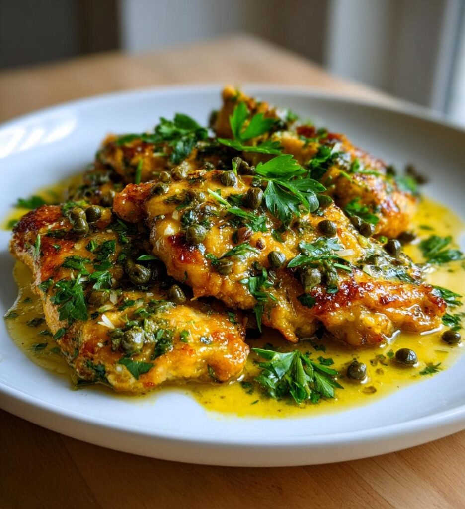 Kyckling piccata med citron och parmesan