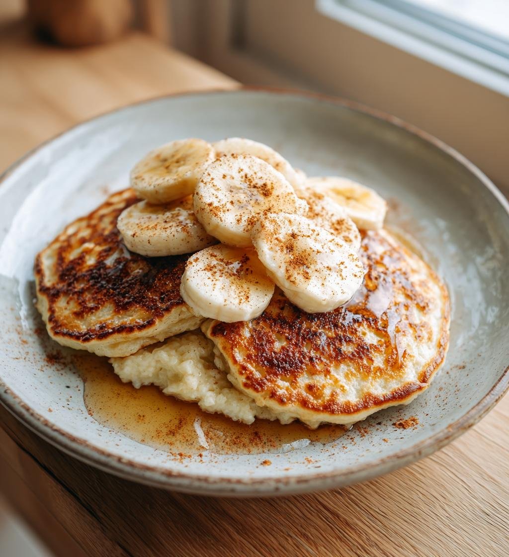 Kesoplättar med banan och kanel - Enkel och God Frukost!