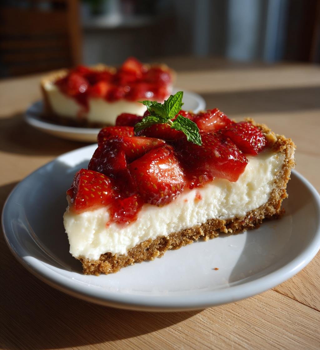 No bake-citroncheesecake med jordgubbar - Enkel och god efterrätt