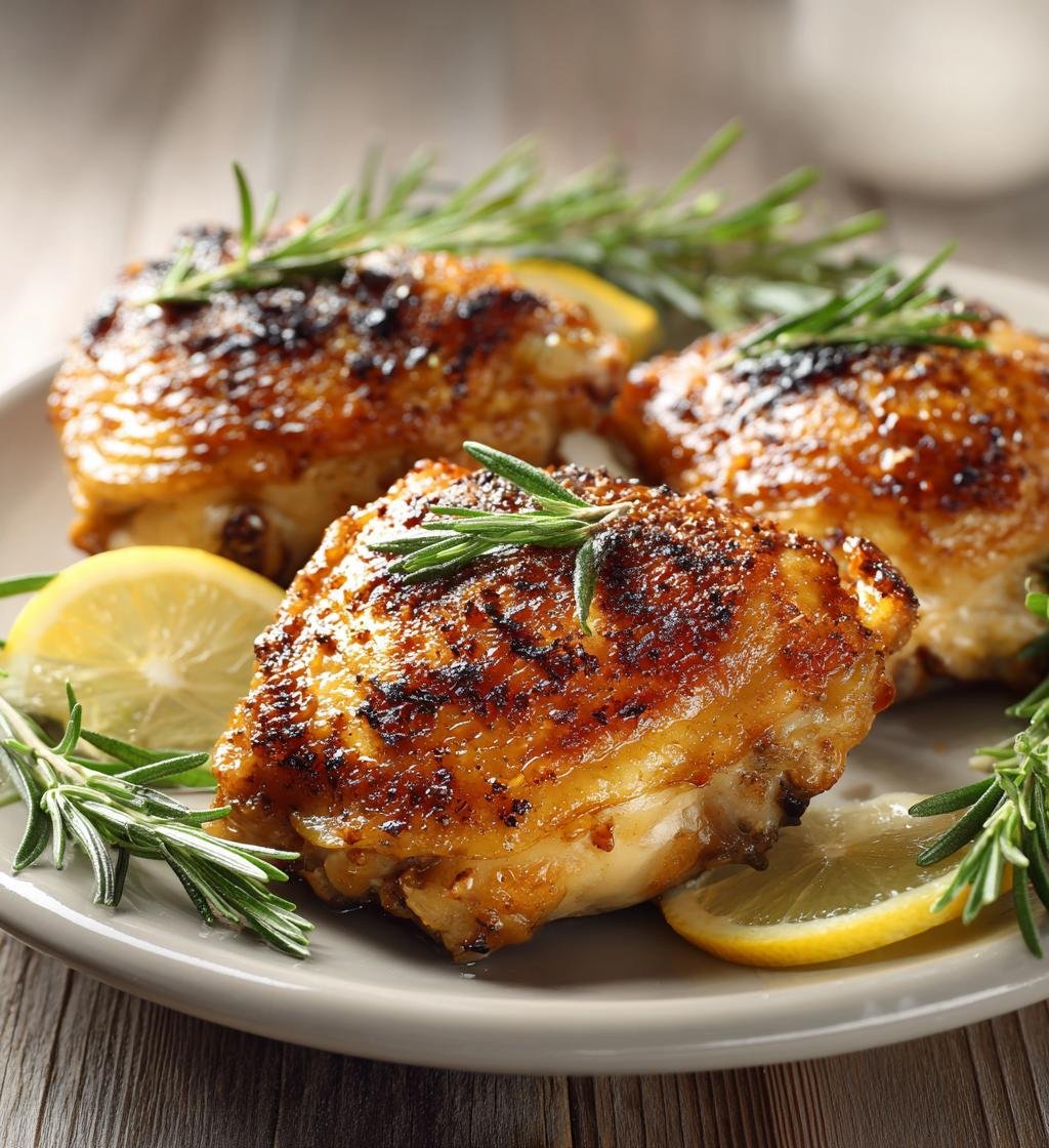 Ugnsstekta kycklinglår med vitlök och rosmarin – Enkel och Saftig middag
