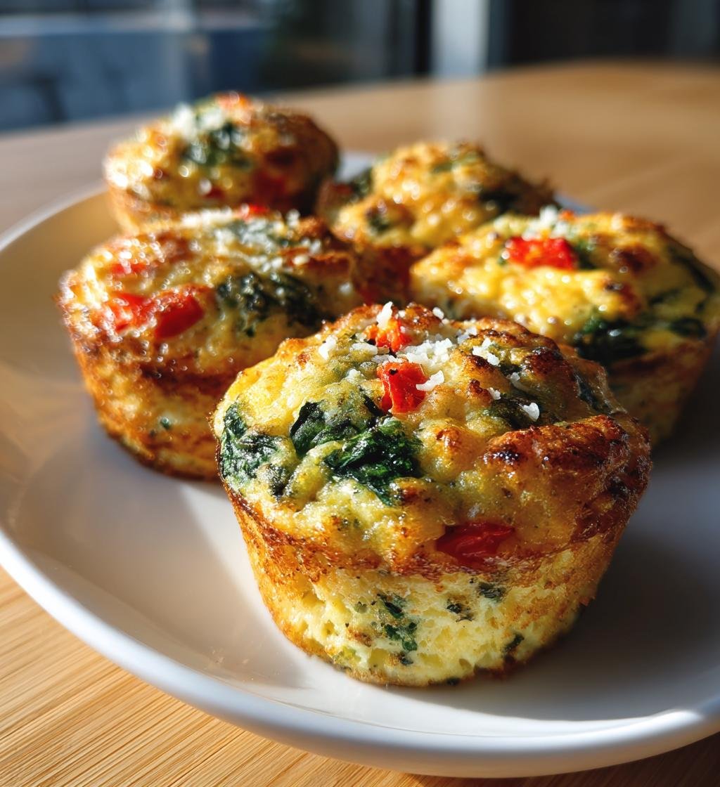 Äggmuffins med spenat ost och paprika – Enkel och God frukost