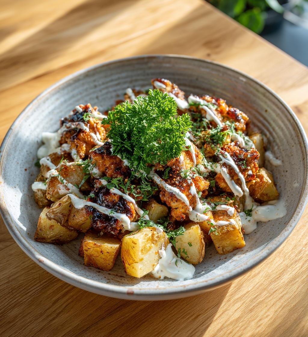 Hot honey-kyckling med rostad potatis – Enkel och god middag!
