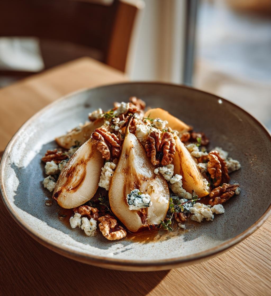Päronsallad med ädelost och valnötter – Enkel och God - steg för steg