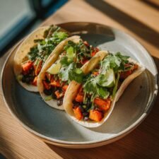 Veganska sötpotatistacos med svarta bönor – Enkel och God recept