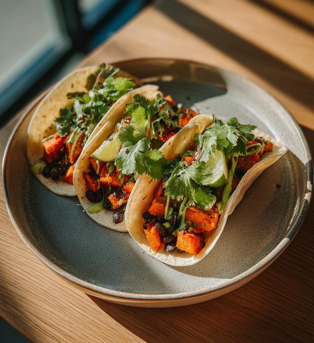 Veganska sötpotatistacos med svarta bönor – Enkel och God recept
