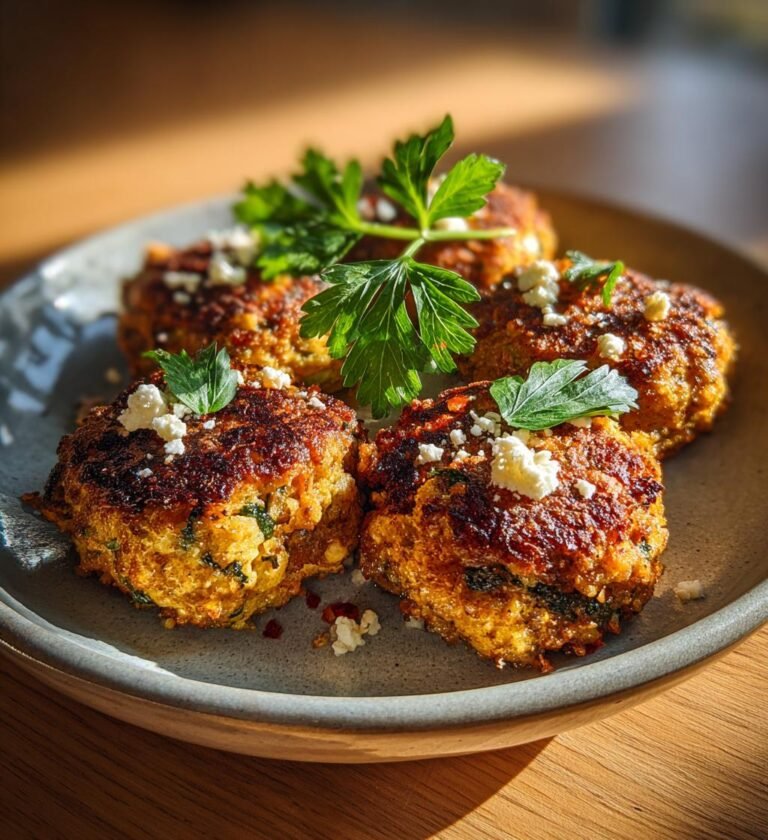 Krispiga vegetariska biffar med fetaost