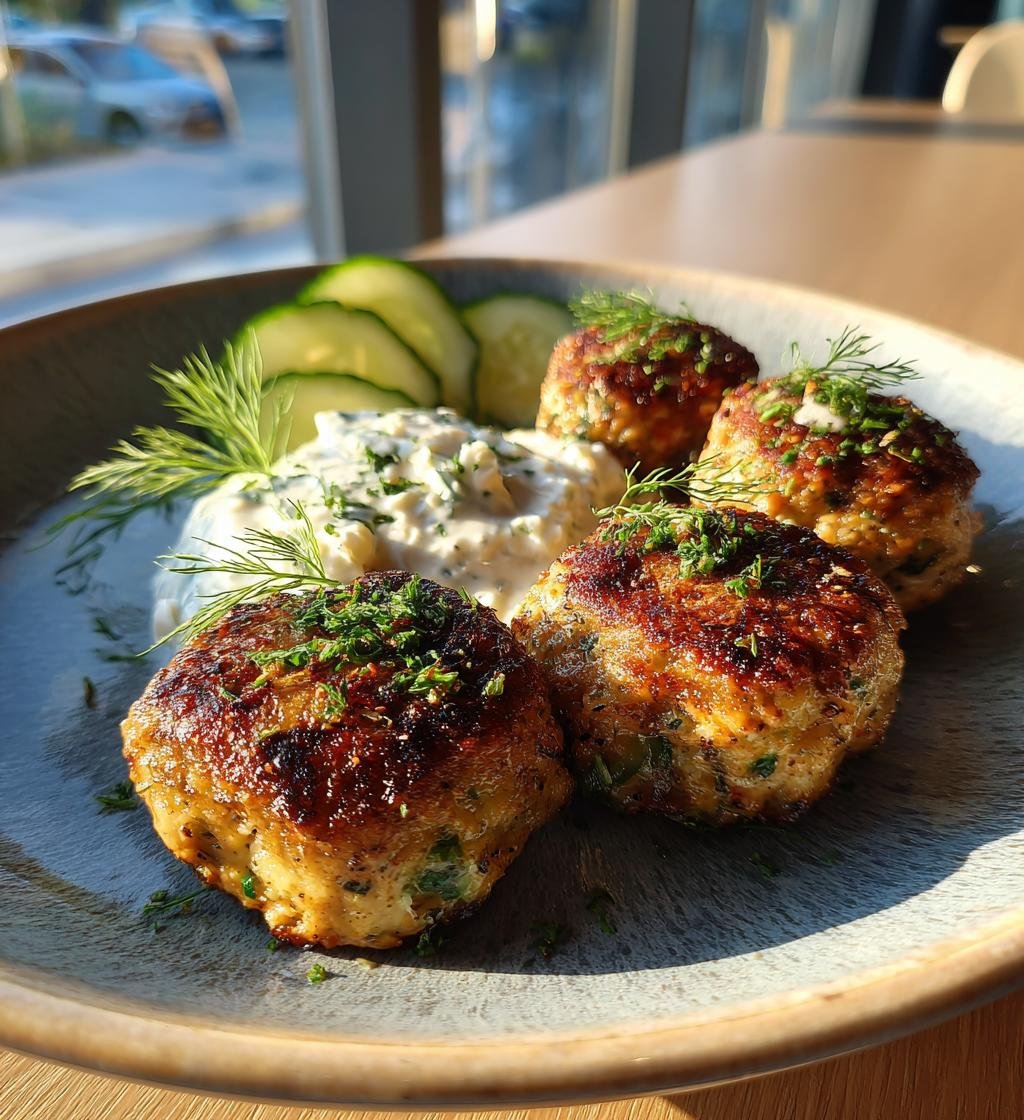 Köttfärsbiffar med fetaost och tzatziki – Enkla och Saftiga