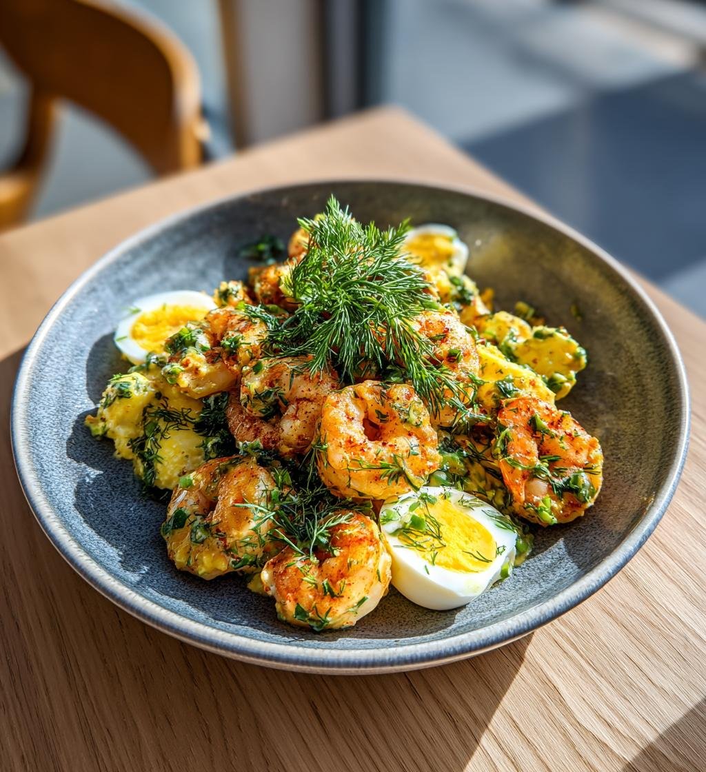 Räksallad med ägg, dill och citron – Enkel och God Skaldjursrätt